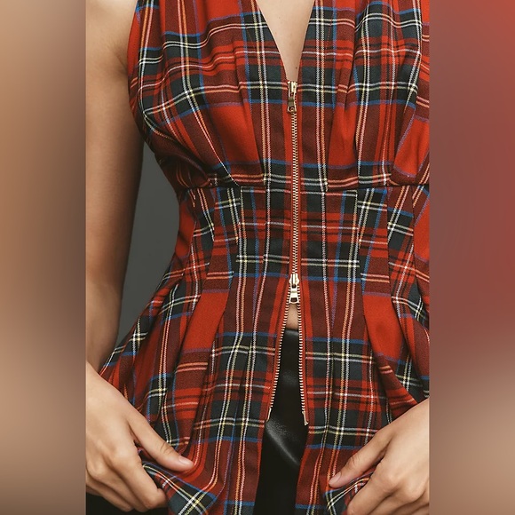 maeve anthropologie brown plaid dress Maeve Dress in Arden Plaid